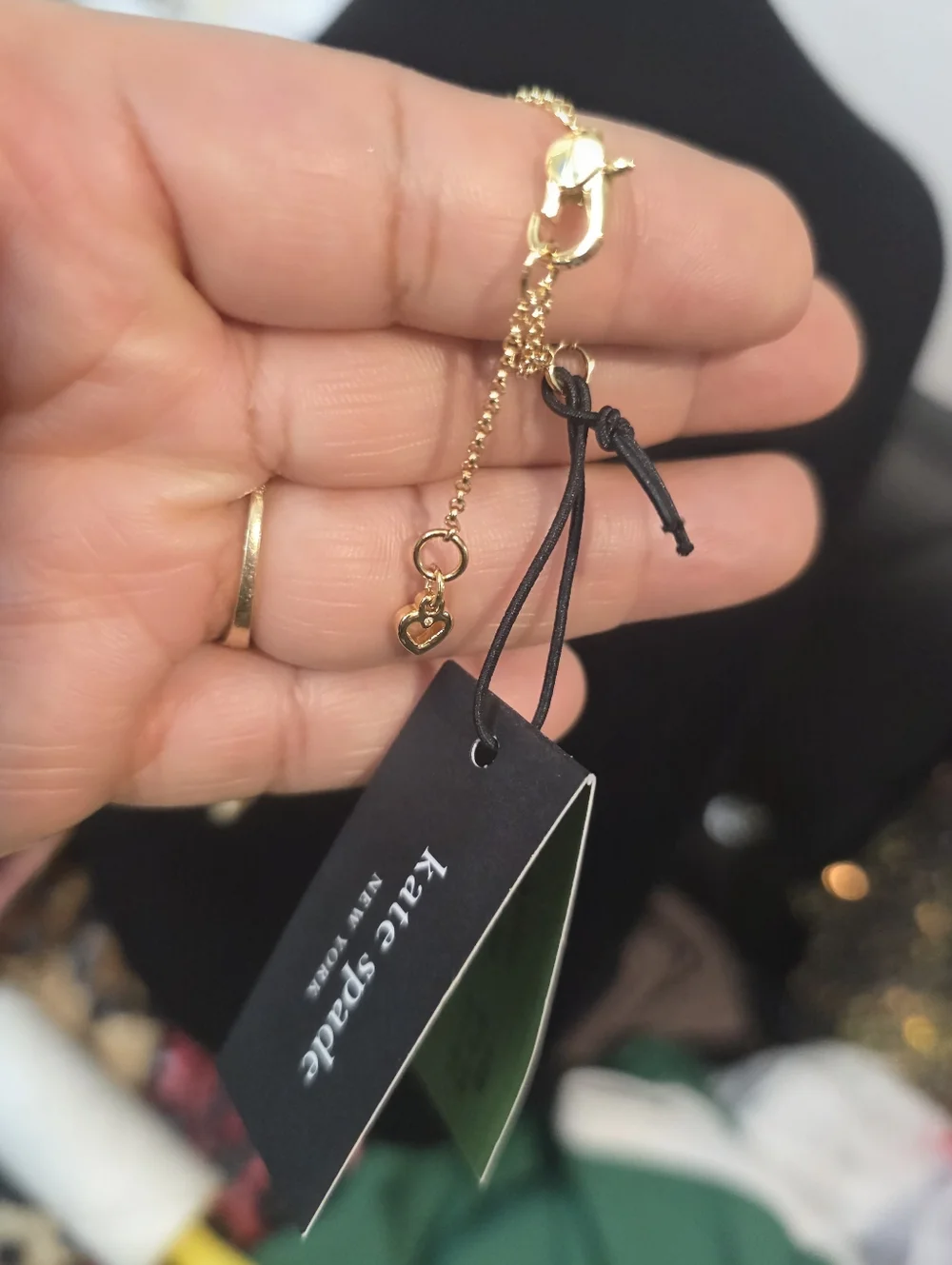 New kate spade Gold Knot Pendant Necklace
